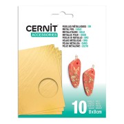 80x80mm Metallic Sheets Cernit - Gold x10|raw }}
