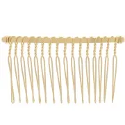 67x37mm Hair comb clip - Gold Tone x1