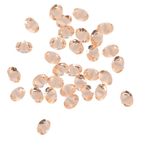 Resin-bonded loose crystal stones - Joblot PureCrystal - 1 to 6 mm - Light Peach x10g