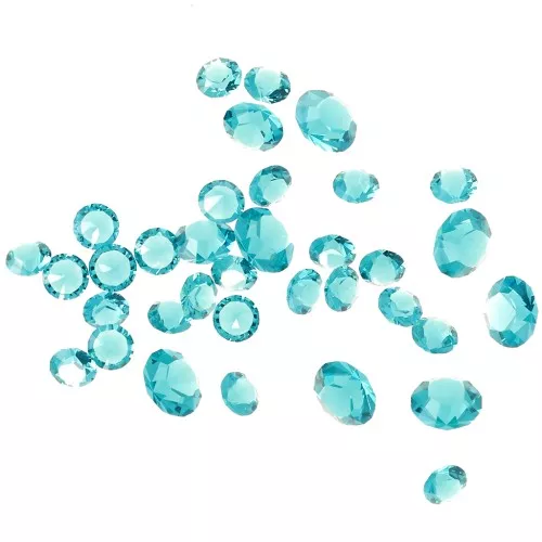 Resin-bonded loose crystal stones - Joblot PureCrystal - 1 to 6 mm - Blue Zircon x10g