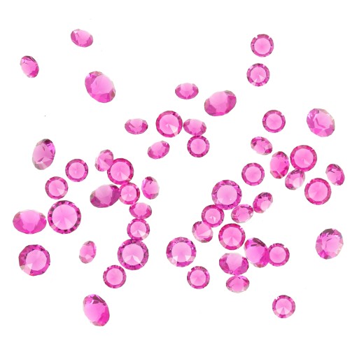 Resin-bonded loose crystal stones - Joblot PureCrystal - 1 to 6 mm - Fuchsia x10g