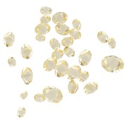 Resin-bonded loose crystal stones - Joblot PureCrystal - 1 to 6 mm - Jonquil x10g
