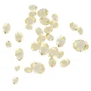 Resin-bonded loose crystal stones - Joblot PureCrystal - 1 to 6 mm - Jonquil x10g
