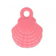 Coloured pendant shell 10x13 mm Framboise x1|raw }}