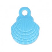 Coloured pendant shell 10x13 mm Bleu x1|raw }}