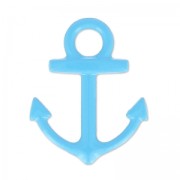 Coloured pendant anchor 15x18 mm Blue x1