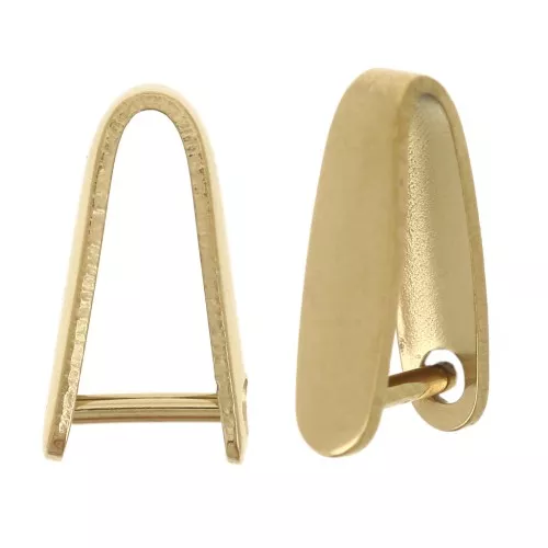 11x3mm 304L stainless steel bails - Gold x5