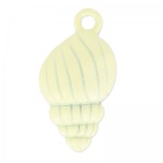 Coloured pendant shell 24x13 mm Jonquil x1|raw }}