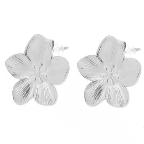 13mm Stainless Steel 304L Cherry Blossom Earstuds x2