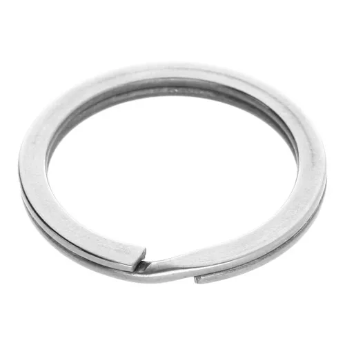 Round shape keyring 28mm stainless steel x1