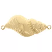 Intercalaire coquillage 26x13 mm - Acier inoxydable 304L Doré x1