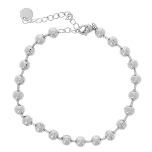 5mm 304L Stainless Steel Ball Mesh Bracelet x21.5cm