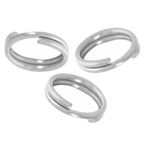 5x0.5mm 304L stainless steel Double rings x10