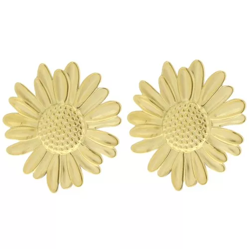 44mm 304L stainless steel Daisy flower ear clips x2