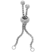 Venitienne 75mm adjustable chain clasp - closed ring - 304L stainless steel x1