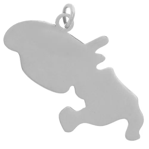 25x14mm 316L stainless steel Martinique pendant x1