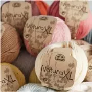 Handmade crochet Natura XL DMC 10mm bamboo x1