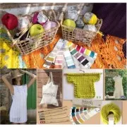 Handmade crochet Natura XL DMC 10mm bamboo x1