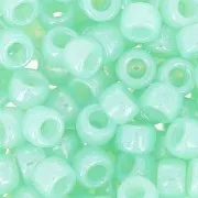Matubo 7/0 Seed Beads - 3.5 mm Mint Alabaster x 10 g