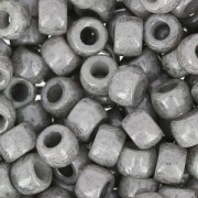 Matubo 7/0 Seed Beads - 3.5 mm Opaque Gray Ceramic Look x 10 g