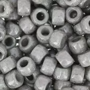 Matubo 7/0 Seed Beads - 3.5 mm Opaque Gray Ceramic Look x 10 g