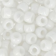 Matubo 7/0 Seed Beads - 3.5 mm Chalk White Ceramic Look x 10 g