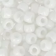 Matubo 7/0 Seed Beads - 3.5 mm Chalk White Ceramic Look x 10 g