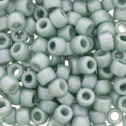 Matubo 7/0 Seed Beads - 3.5 mm Opaque Green Ceramic Look x 10 g