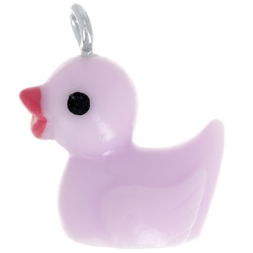 19x16mm Resin Duck Charm - Lilac x1
