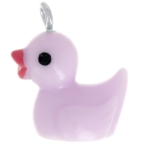 19x16mm Resin Duck Charm - Lilac x1