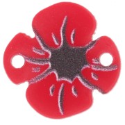 16mm Plexiglas Poppy Spacer - Red x1|raw }}