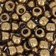 Matubo 7/0 Seed Beads - 3.5 mm Gold Bronze x 10 g