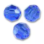 Round beads PureCrystal 5000 6 mm - Sapphire x6