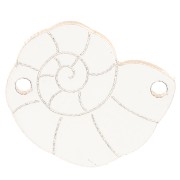 19.5x15mm Plexiglas shell spacer - Mirror effect - Gold x1