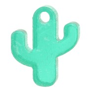 15x12mm Plexiglas Cactus Charm - Green x1|raw }}