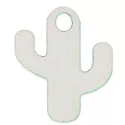 15x12mm Plexiglas Cactus Charm - Green x1