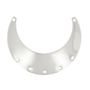 7 holes Spacer 35x22 mm rhodium tone x1|raw }}