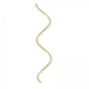 Whirlpool pendant 50 mm fine Gold plated x1