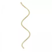 Whirlpool pendant 50 mm fine Gold plated x1