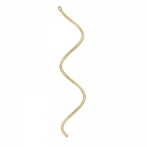 Whirlpool pendant 50 mm fine Gold plated x1