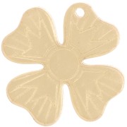 29mm Plexiglas clover pendant - mirror effect - Gold Tone x1|raw }}