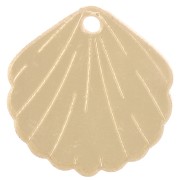 19mm Plexiglas shell charm - Mirror effect - Gold Gold x1