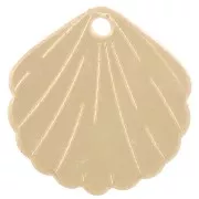 19mm Plexiglas shell charm - Mirror effect - Gold Gold x1