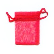 Mini Organza pouches 50x75mm Red x20|raw }}
