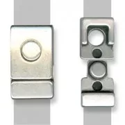 Magnetic clasp for cords 14mm Antique Silver Plating x1