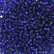 Seed beads Miyuki 11/0 1457 - Dyed Emerald Silver Lined Dark Sapphire x8g