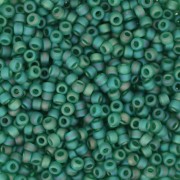 Seed beads Miyuki 11/0 147FR - Transparent Emerald AB Mat x8g|raw }}