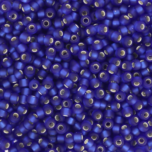 Seed beads Miyuki 11/0 20F - Cobalt Silver Lined Mat x8g