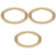 Gold filled ovals jumprings open 6.3x4.1x0.76mm  x10|raw }}