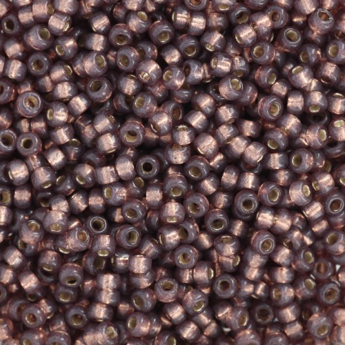 Seed beads Miyuki Duracoat 11/0 4249 - Silver Lined Dyed Rose Bronze x8g